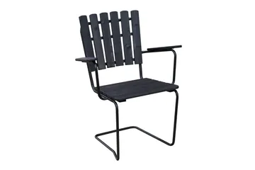 Vaxholm Spisegruppe Rund - Kaffesvart/Grå - Hagemøbler & utemiljø - Loungemøbler - Loungegrupper