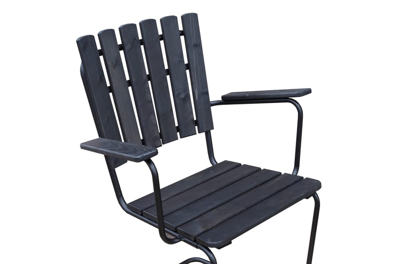 Vaxholm Spisegruppe Rund - Kaffesvart/Grå - Hagemøbler & utemiljø - Loungemøbler - Loungegrupper