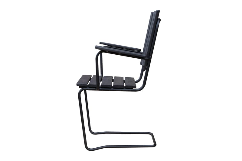 Vaxholm Spisegruppe Rund - Kaffesvart/Grå - Hagemøbler & utemiljø - Loungemøbler - Loungegrupper