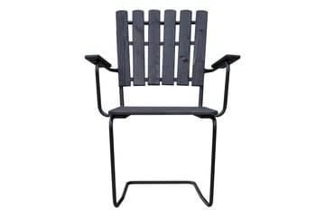 Vaxholm Spisegruppe Rund - Kaffesvart/Grå - Hagemøbler & utemiljø - Loungemøbler - Loungegrupper