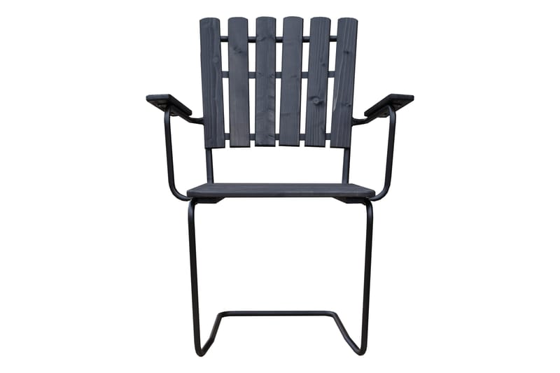 Vaxholm Spisegruppe Rund - Kaffesvart/Grå - Hagemøbler & utemiljø - Loungemøbler - Loungegrupper