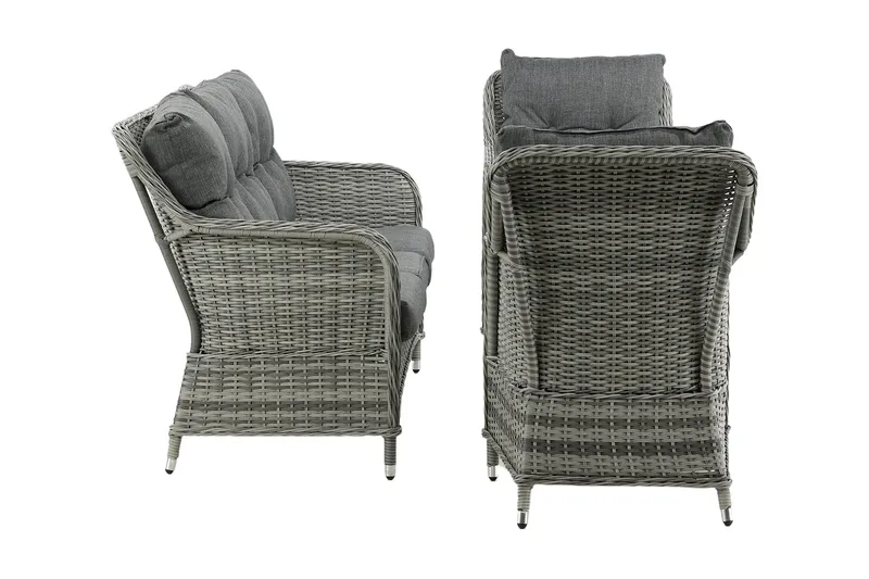 Vikelund loungegruppe utendørs - Grå - Hagemøbler & utemiljø - Loungemøbler - Loungegrupper