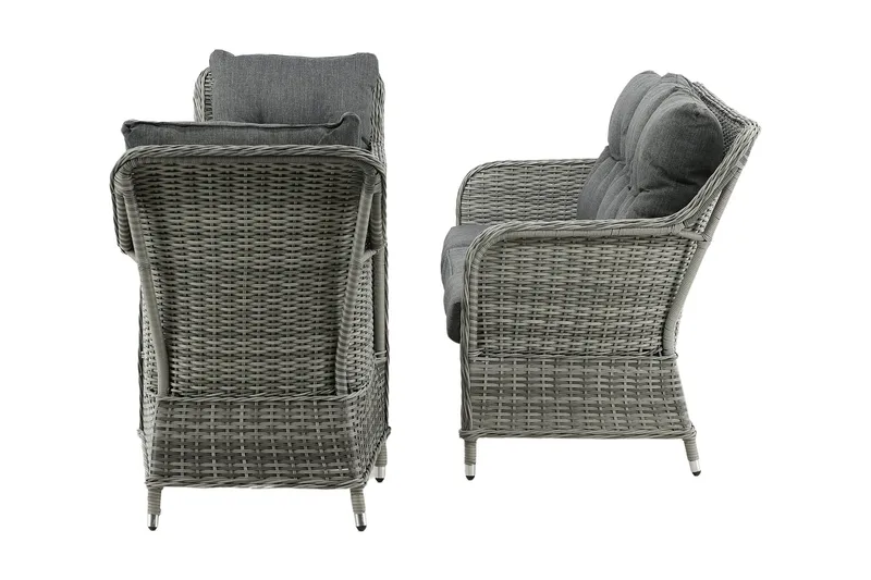 Vikelund loungegruppe utendørs - Grå - Hagemøbler & utemiljø - Loungemøbler - Loungegrupper