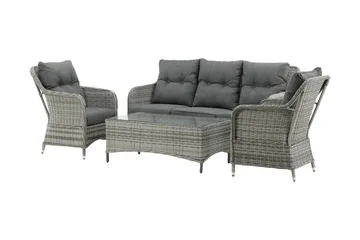 Vikelund loungegruppe utendørs - Grå - Hagemøbler & utemiljø - Loungemøbler - Loungegrupper