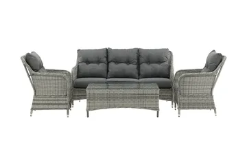 Vikelund loungegruppe utendørs - Grå - Hagemøbler & utemiljø - Loungemøbler - Loungegrupper