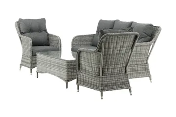 Vikelund loungegruppe utendørs - Grå - Hagemøbler & utemiljø - Loungemøbler - Loungegrupper