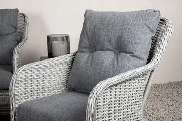 Vikelund loungegruppe utendørs - Grå - Hagemøbler & utemiljø - Loungemøbler - Loungegrupper