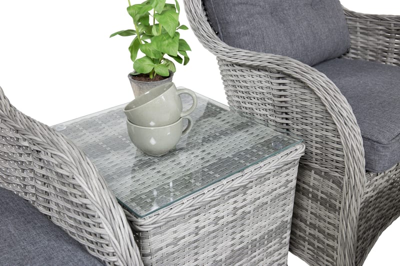 Vikelund loungegruppe utendørs - Grå - Hagemøbler & utemiljø - Loungemøbler - Loungegrupper