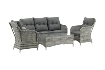 Vikelund loungegruppe utendørs - Grå - Hagemøbler & utemiljø - Loungemøbler - Loungegrupper