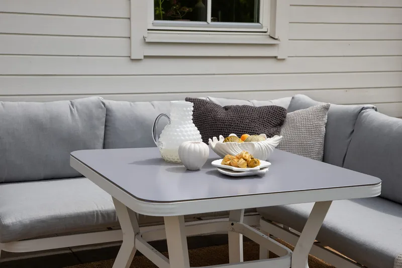 Virya Hjørneloungegruppe med Puter Grå - Venture Home - Hagemøbler & utemiljø - Loungemøbler - Loungegrupper