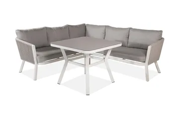 Virya Hjørneloungegruppe med Puter Grå - Venture Home - Hagemøbler & utemiljø - Loungemøbler - Loungegrupper
