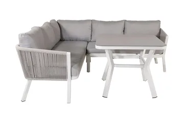 Virya Hjørneloungegruppe med Puter Grå - Venture Home - Hagemøbler & utemiljø - Loungemøbler - Loungegrupper