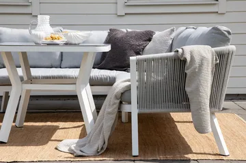 Virya Hjørneloungegruppe med Puter Grå - Venture Home - Hagemøbler & utemiljø - Loungemøbler - Loungegrupper