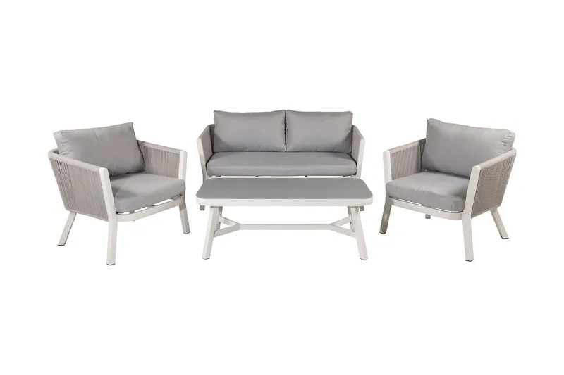 Virya Loungegruppe 4-seters, Hvit