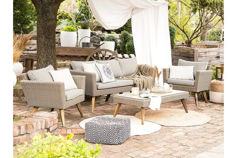 Vittoria Loungegruppe - Tre / Natur - Hagemøbler & utemiljø - Loungemøbler - Loungegrupper