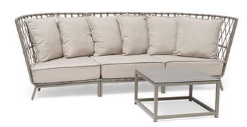 Loungesofa Hillerstorp Jet Set 3-seter - Beige - Hagemøbler & utemiljø - Loungemøbler - Loungesofaer