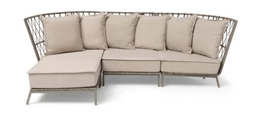 Loungesofa Hillerstorp Jet Set 3-seter - Beige - Hagemøbler & utemiljø - Loungemøbler - Loungesofaer