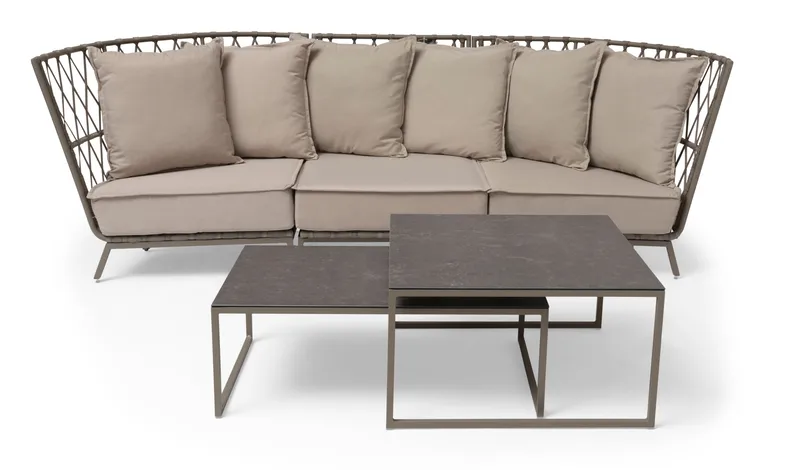 Loungesofa Hillerstorp Jet Set 3-seter - Beige - Hagemøbler & utemiljø - Loungemøbler - Loungesofaer