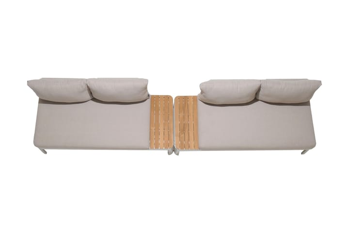 2-seter Sofa Portals - Hvit/Tre - Loungesofaer - Balkongsofa