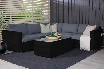 Amazon Loungesofa - Svart - Hagemøbler & utemiljø - Loungemøbler - Loungegrupper