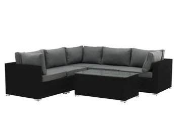 Amazon Loungesofa - Svart - Hagemøbler & utemiljø - Loungemøbler - Loungegrupper