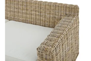 Apriliana 2-seters sofa - Kunstrotting / Lys brun - Hagemøbler & utemiljø - Loungemøbler - Loungesofaer