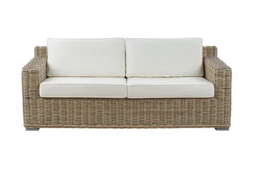 Apriliana 2-seters sofa - Kunstrotting / Lys brun - Hagemøbler & utemiljø - Loungemøbler - Loungesofaer