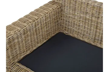 Apriliana 2-seters sofa - Kunstrotting / Lys brun - Hagemøbler & utemiljø - Loungemøbler - Loungesofaer