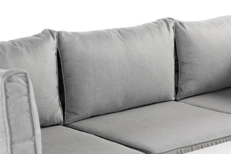 Ariany Hjørnesofa - Hvit/Grå - Hagemøbler & utemiljø - Loungemøbler - Loungesofaer