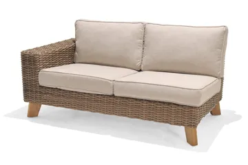 Barbados 2-seter Sofa Høyre - Beige - Hagemøbler & utemiljø - Loungemøbler - Loungesofaer