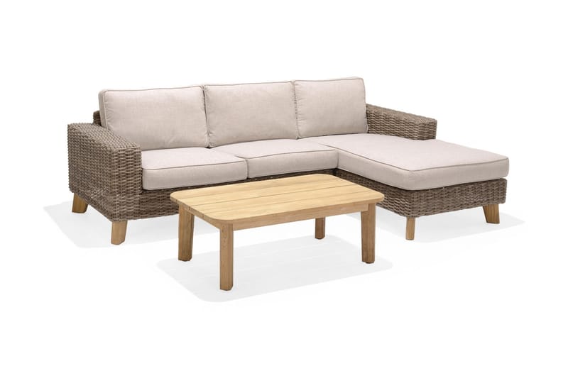 Barbados 2-seter Sofa Høyre - Beige - Hagemøbler & utemiljø - Loungemøbler - Loungesofaer
