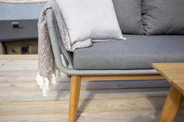 Chania Hjørnesofa - Grå - Hagemøbler & utemiljø - Utesofa - Hagesofa & hagebenk