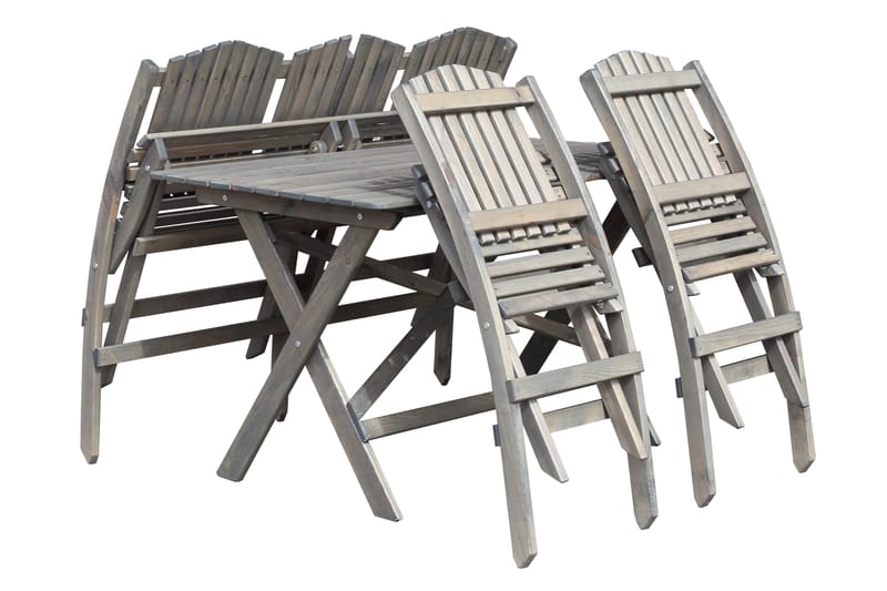 Delpino Sofagruppe - Grå - Hagemøbler & utemiljø - Loungemøbler - Loungesofaer