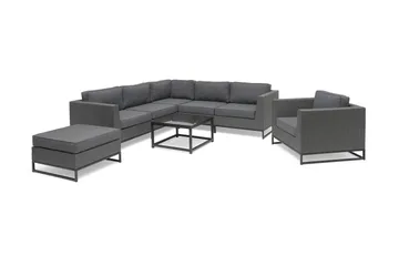 Hillerstorp Adelshamn hjørnesofa utendørs - Grå - Hagemøbler & utemiljø - Loungemøbler - Loungegrupper