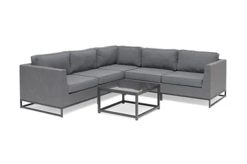 Hillerstorp Adelshamn hjørnesofa utendørs - Grå - Hagemøbler & utemiljø - Loungemøbler - Loungegrupper