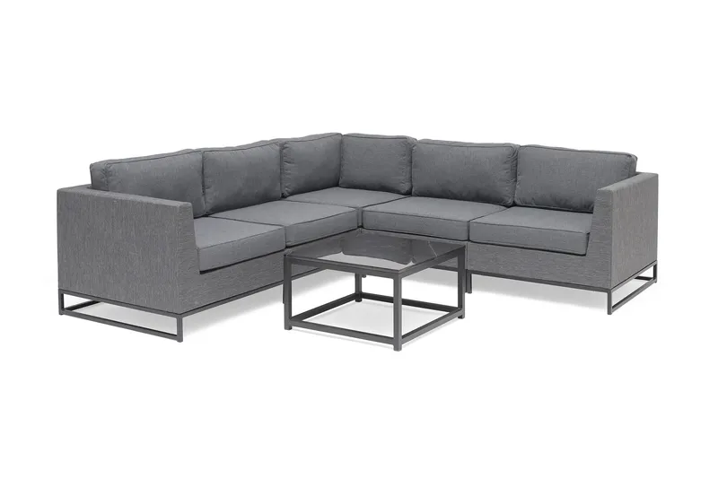Hillerstorp Adelshamn hjørnesofa utendørs - Grå - Hagemøbler & utemiljø - Loungemøbler - Loungegrupper
