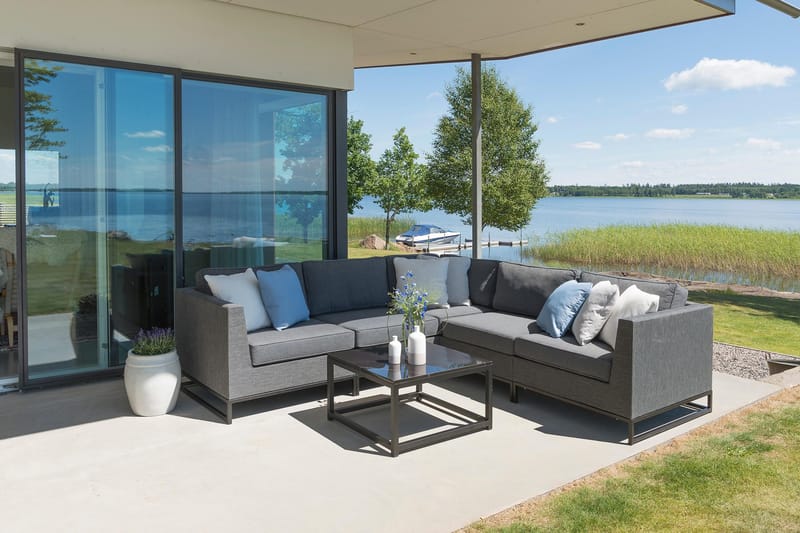 Hillerstorp Adelshamn hjørnesofa utendørs - Grå - Hagemøbler & utemiljø - Loungemøbler - Loungegrupper