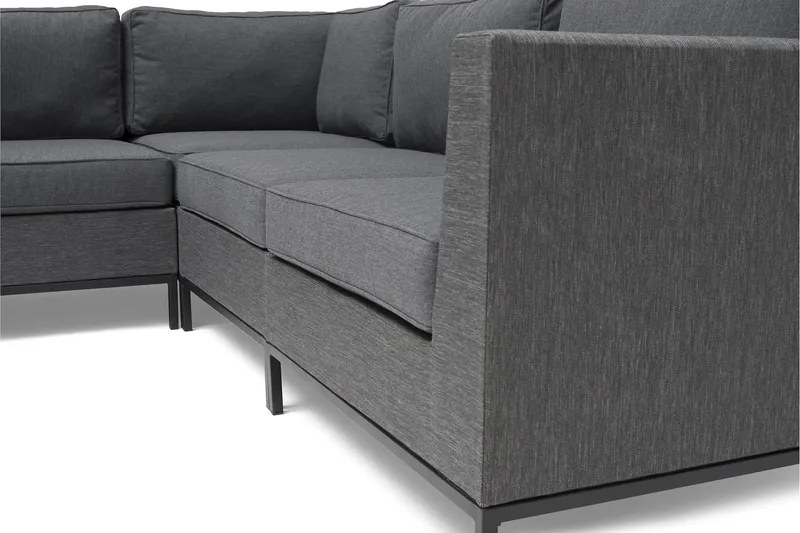 Hillerstorp Adelshamn hjørnesofa utendørs - Grå - Hagemøbler & utemiljø - Loungemøbler - Loungegrupper