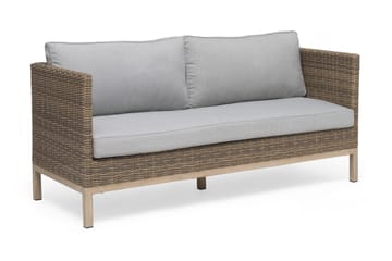 Hillerstorp Fyrsnäs 3-Seters Sofa - Grå|Brun - Hagemøbler & utemiljø - Loungemøbler - Loungesofaer