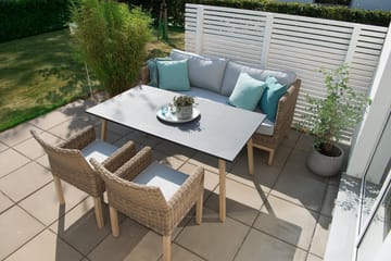 Hillerstorp Fyrsnäs 3-Seters Sofa - Grå|Brun - Hagemøbler & utemiljø - Loungemøbler - Loungesofaer