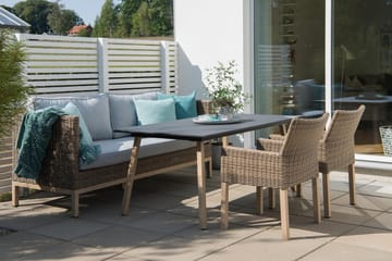 Hillerstorp Fyrsnäs 3-Seters Sofa - Grå|Brun - Hagemøbler & utemiljø - Loungemøbler - Loungesofaer