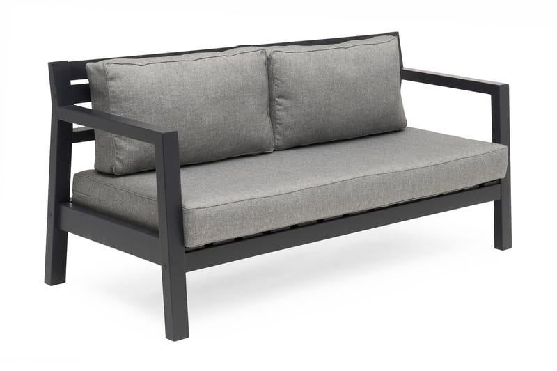 Hillerstorp Stoltö Lounge Sofa - Grå|Svart - Loungesofaer - Balkongsofa - Utesofa