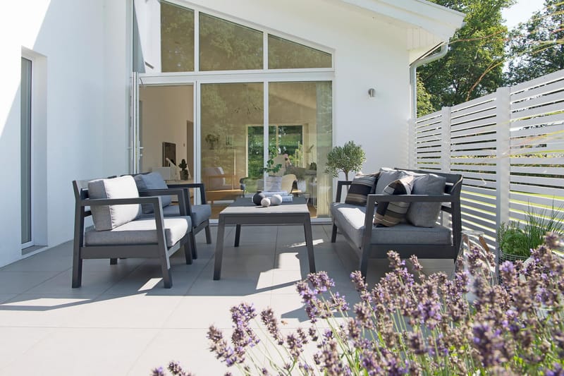 Hillerstorp Stoltö Lounge Sofa - Grå|Svart - Hagemøbler & utemiljø - Loungemøbler - Loungesofaer