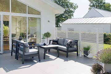 Hillerstorp Stoltö Lounge Sofa - Grå|Svart - Hagemøbler & utemiljø - Loungemøbler - Loungesofaer