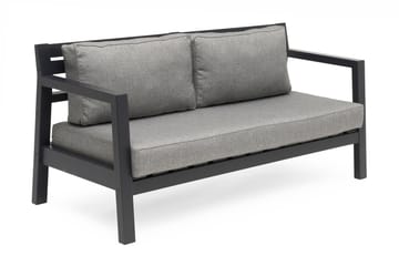 Hillerstorp Stoltö Lounge Sofa - Grå|Svart - Hagemøbler & utemiljø - Loungemøbler - Loungesofaer