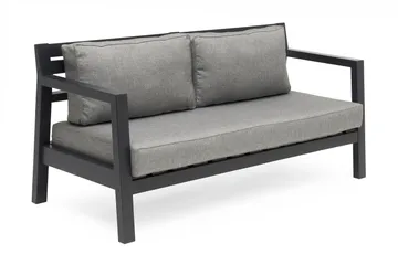 Hillerstorp Stoltö Lounge Sofa - Grå|Svart - Hagemøbler & utemiljø - Loungemøbler - Loungesofaer