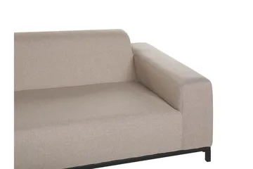 Hughen 3-seters Sofa - Beige / Svart - Hagemøbler & utemiljø - Loungemøbler - Loungesofaer