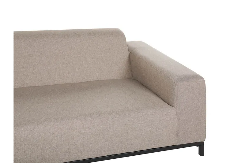 Hughen 3-seters Sofa - Beige / Svart - Hagemøbler & utemiljø - Loungemøbler - Loungesofaer