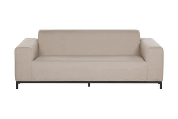 Hughen 3-seters Sofa - Beige / Svart - Hagemøbler & utemiljø - Loungemøbler - Loungesofaer