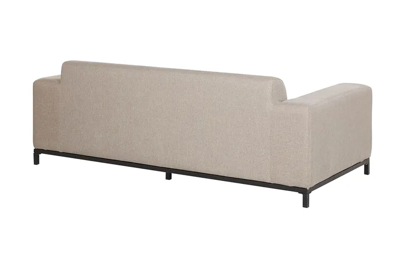 Hughen 3-seters Sofa - Beige / Svart - Hagemøbler & utemiljø - Loungemøbler - Loungesofaer